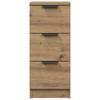 Moderner handgefertigter Eichenschubladen-Sideboard, Flur-Aufbewahrungsschrank mit Schubladen 30x30x70 cm