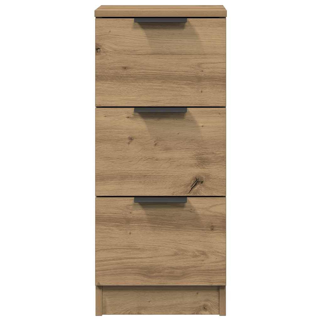 Moderner handgefertigter Eichenschubladen-Sideboard, Flur-Aufbewahrungsschrank mit Schubladen 30x30x70 cm