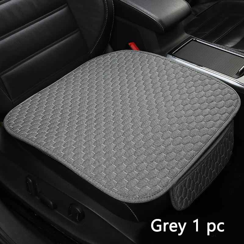 Universalgröße Leinen Autositzbezug Leinen Sitzkissen Schutzpolster Autozubehör Innenraumstyling