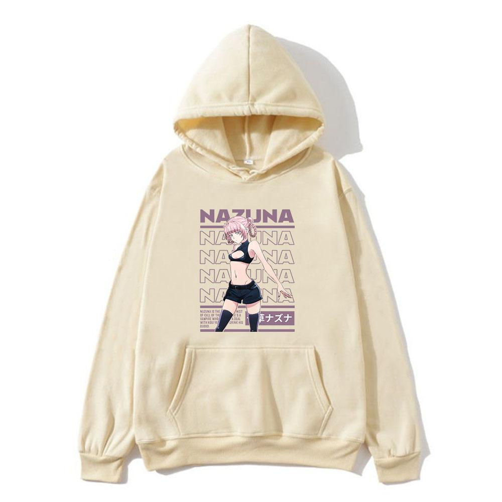 Anime Hoodies Call of The Night Yofukashi No Uta Print Unisex Women Fashion Oversized Sweatshirts Hoodie Harajuku Pullover Clothing