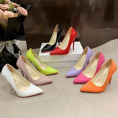 Women Sweet High Thin Heel Shoes Office Business Work Single Shoes Nightclub Party Pub Wedding Banquet Cross Dressing Pumps Sz50
