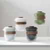 Modern simple Kung Fu travel tea set, glass filter, one pot, three cups, insurance bank company souvenir