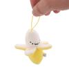 Portachiavi Peluche Banana Cartone Animato su Zaino Pelo Kawaii Banana Ciondolo per Donne Uomini Bambini Giocattolo Portachiavi Borsa Portachiavi Auto Regalo