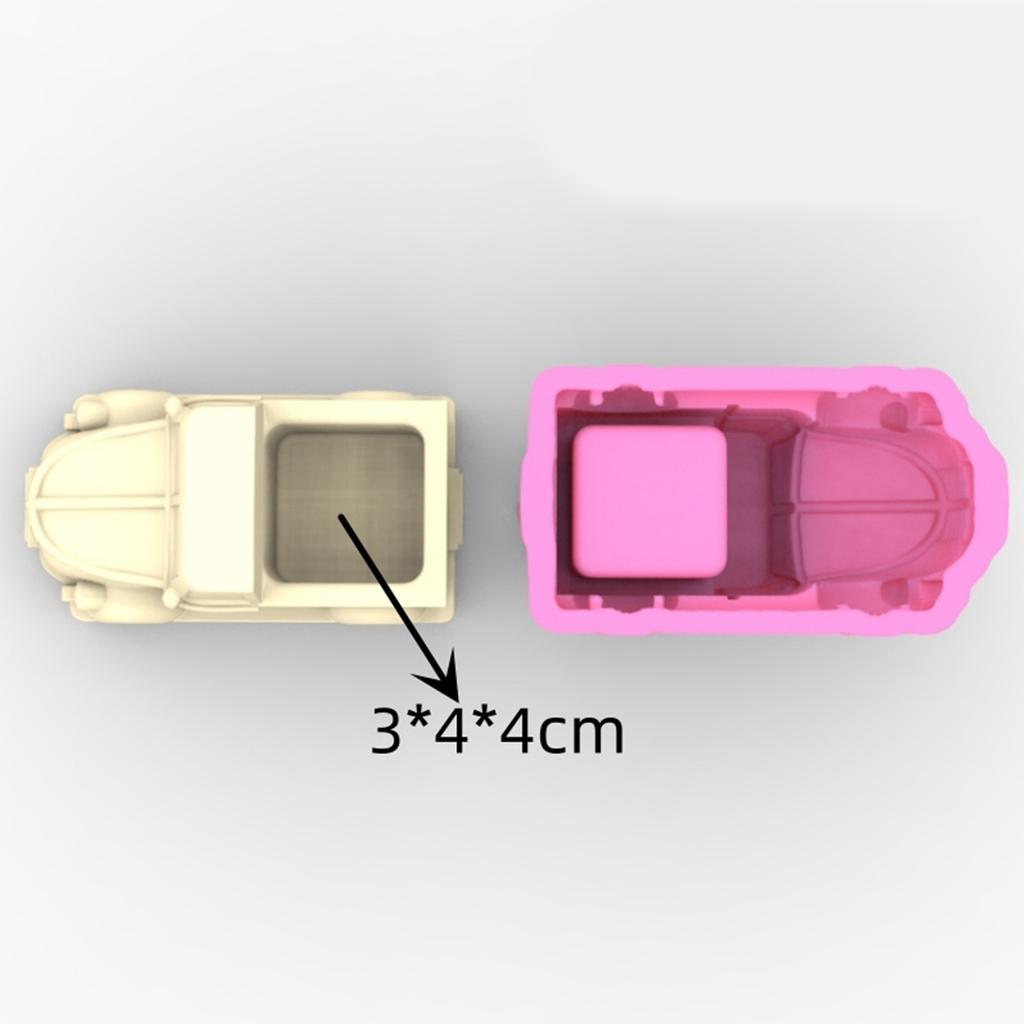 Motorcar Concrete Silicone Pot Mold Succulent Flowerpot Clay Cement Plaster Molds DIY Home Garden Flower Pots Mould