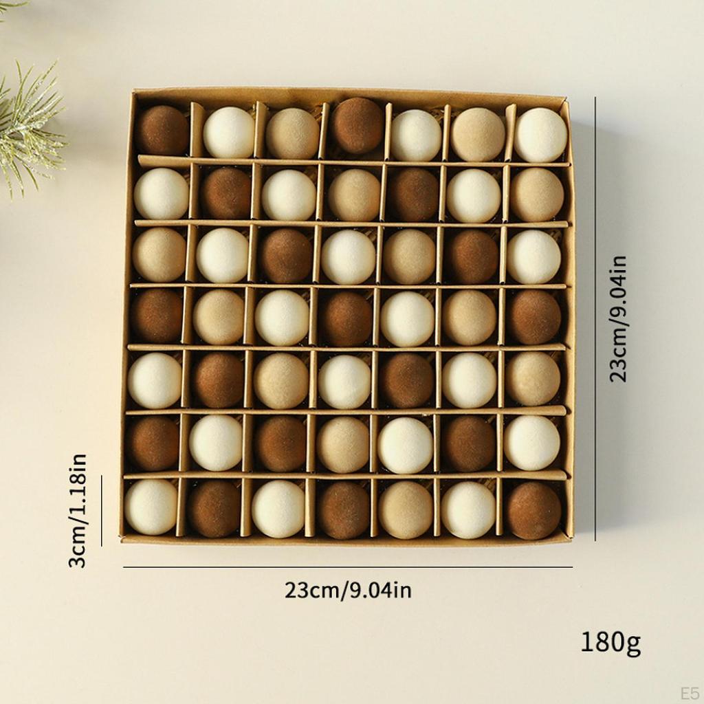 Christmas Tree Decoration Set with Flocked Balls And Baubles