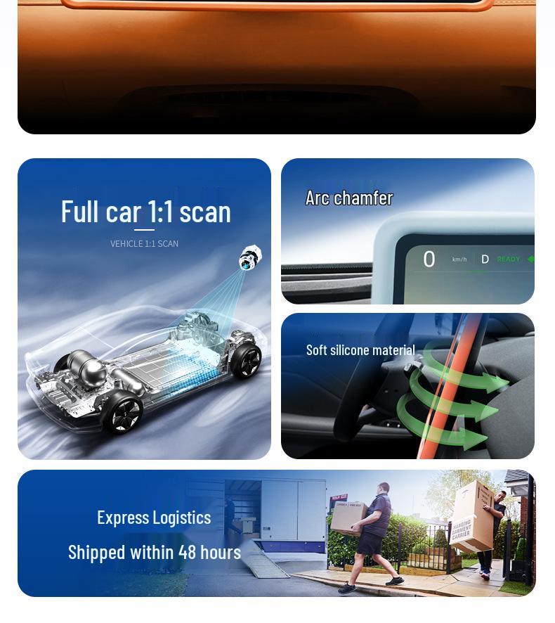 Silicone Screen Protector Frame for Deep Blue S05 Car Interior