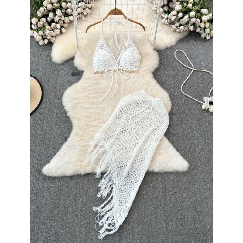 Seaside Vacation with Chest Pad High Waist Hip Bag Fashion Suit