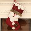 3D Christmas Socks Cartoon Christmas Tree Ornaments Rustic Candy Gift Bags  Xmas Tree Pendants