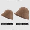 Face rabbit fur hat women's autumn and winter warm bucket hat new versatile basin hat plush bucket hat