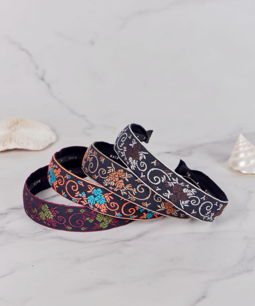 Maia Climbing Rose Headband P-Orange
