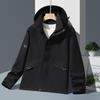 New Unisex Windproof Waterproof Hooded Jacket for Spring/Autumn Outdoor Sports