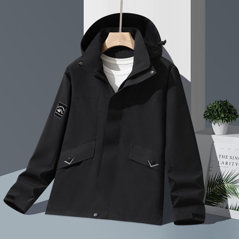 New Unisex Windproof Waterproof Hooded Jacket for Spring/Autumn Outdoor Sports