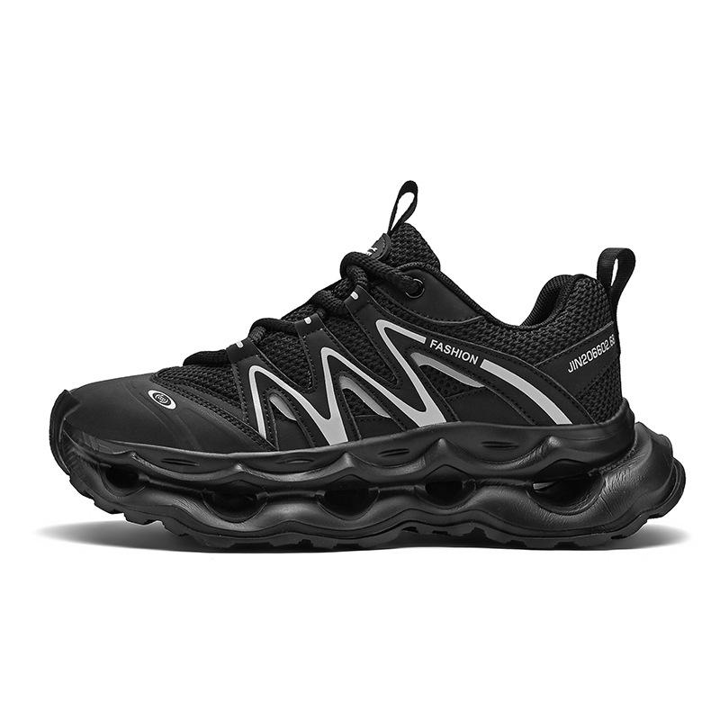 Casual shoes Lightweight thick-soled cushioning mesh shoes Outdoor light luxury Hong Kong style sports dad shoes