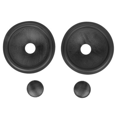 Lautsprecher Membran Papier 1 Zoll Innendurchmesser Subwoofer Membranen Papier mit Gummisicke für 5 Zoll Lautsprecher 2 Stück
