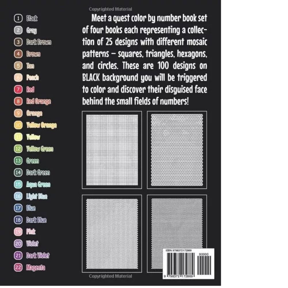 Cartoon Paint By Numbers Paper Drawing Learning Book Gifts Filling Color Book Set  Adults and Kids