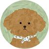 4/6pcs Round Wooden Cat Coaster Waterproof Insulation Pad Sweet Coffee Cup Mat  For Coffee Table