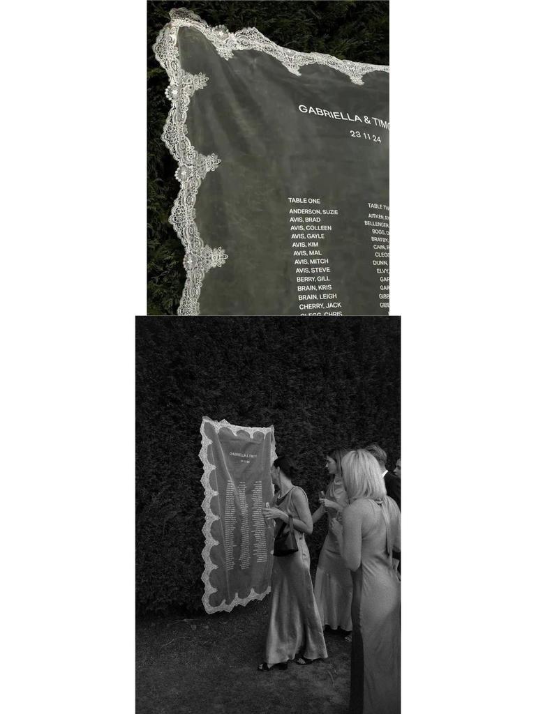 Lace Yarn Wedding Welcome Sign Photo Backdrop Prop