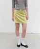 Bikomelli Aira Satin Mini Skirt_Olive