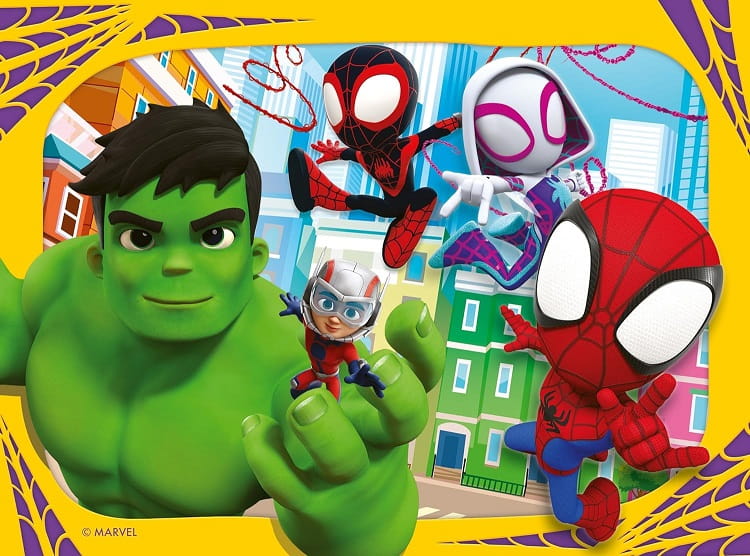 Ravensburger - Puzzle 4W1 - Spidey I Super-Kumple 1064