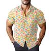Men's Casual Fashion Printed Short-Sleeve Shirt