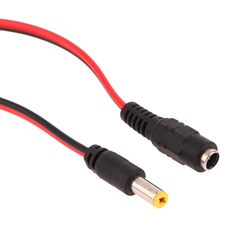 5 szt. Kabel Zasilający DC Męski Żeński Wtyczka 12V Kabel Adaptera DC Złącze Wtykowe Do Kamery CCTV Wtyczka DC 5.5*2.1Mm