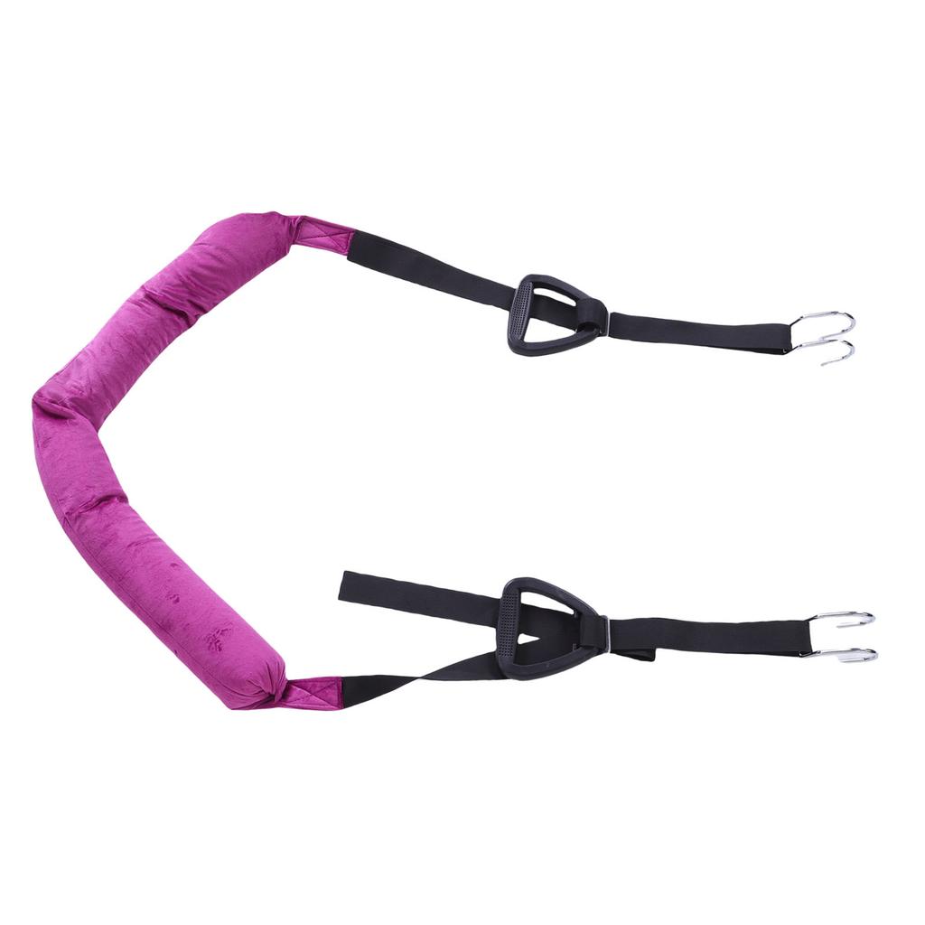 Écarteur de traction dorsale suspendu Conception confortable à double crochet Sangle réglable pour étirement de la taille, du dos et des jambes