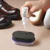Portable Double-Sided Sponge Shoe Brush - Leather-Safe Shoe Care Brush, Stain Removal & Deep Nourishment