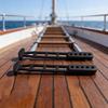 Boat Ladder Securing Strap, Marine Telescopic Ladder Black Rubber 5 Hole Strap for Replacement and Marine Maintenance