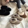 Kids Winter Snow Boots Girls Boys Warm Faux Suede Ankle With Real Wool Lining Soft Sole Toddler To Teen