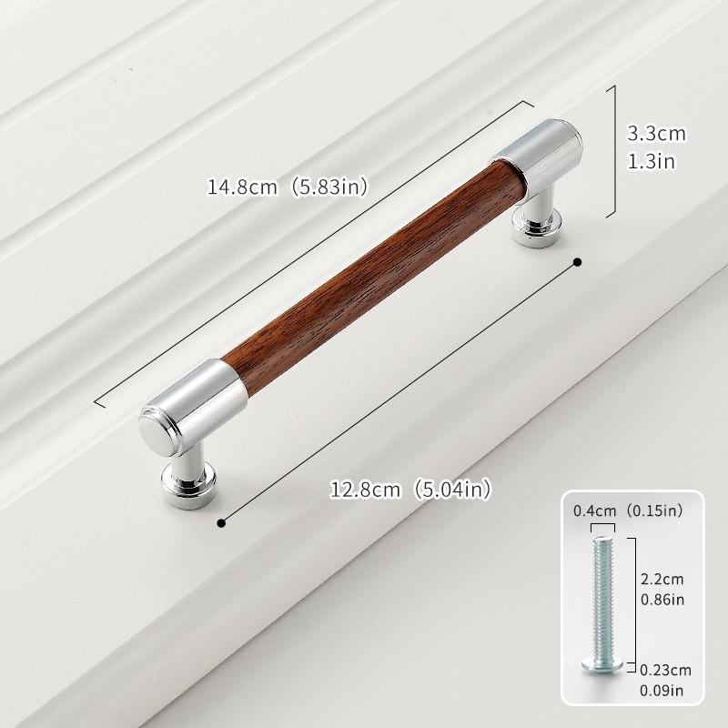New Style Black Walnut Solid Wood Handle for Cabinets, Drawers, or Wardrobes