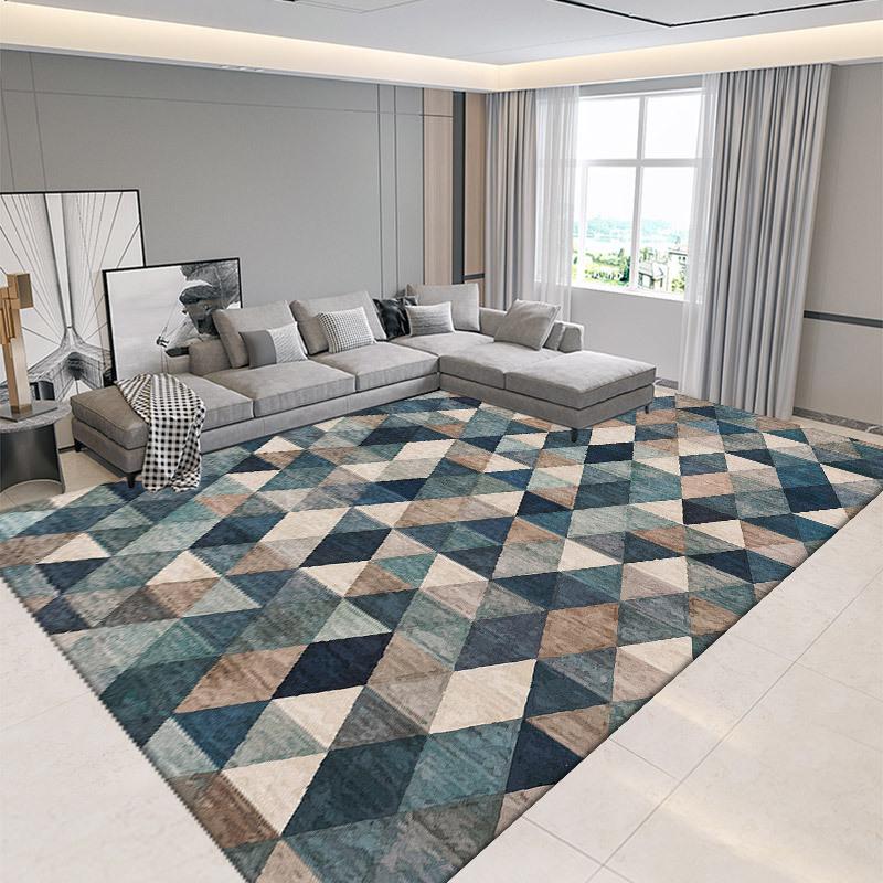 Carpet Living Room Bedroom, Bedside Carpet Autumn and Winter Simple Room Floor Mat Easy To Maintain