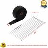 Universal Black Exhaust Heat Wrap Manifold Downpipe High Temp Bandage Tape Roll Car Motorcycle Exhaust Pipe ulation Cloth