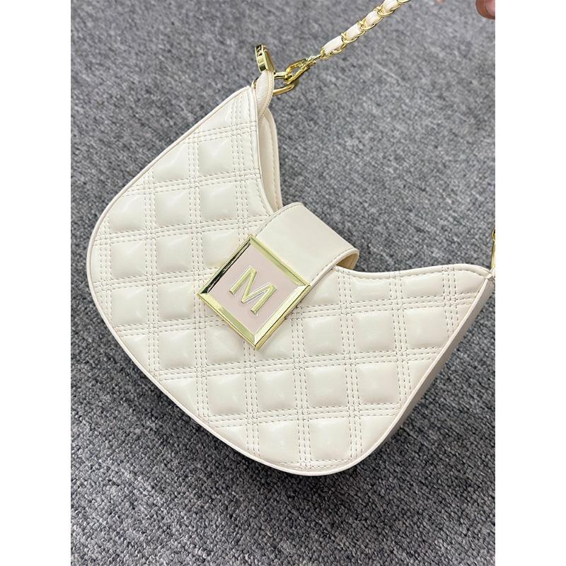 Rhombus chain small bag women's new trendy and versatile high-end texture fashion shoulder messenger bag underarm bag