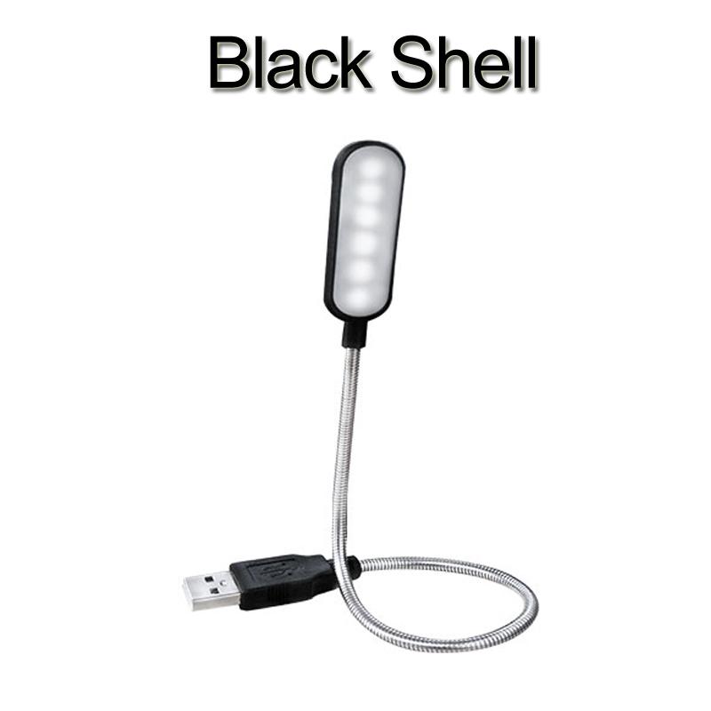 Přenosné USB LED světlo na čtení Mini kniha Světlo na čtení Stolní lampa Flexibilní 6 led USB lampa pro Power Bank Laptop Notebook PC Počítač