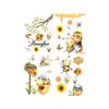 Busy Bee Window Decals: Modern Minimalist Style for Kids' Rooms, Kindergartens, Shops, and Home Windows