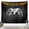 Blue Pink Wolf Tapestries Universe Galaxy Tapestry Cartoon Animal Wall Hanging Art Bedroom Aesthetic Funny Tapestries For Men