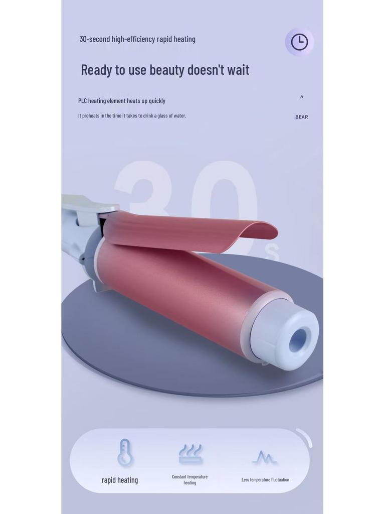 40MM Large Wave Curling Iron for Fluffy Water Ripple Hair