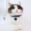 1pc-Cute Cat Pendant Necklace Printed Star Puppy Collar Lobster Clasp Adjustable Extension Chain Pet Collar
