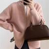 Double Zipper Solid Color Sweater Cardigan Women's Loose Casual Knitted Jacket