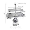 Elegant European Double-Layer Crystal Glass Dessert Stand