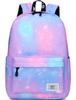 Mygreen Backpack for Elementary School Starry Sky Pattern Girls, Lightweight, Water-Repellent, (Purple)
