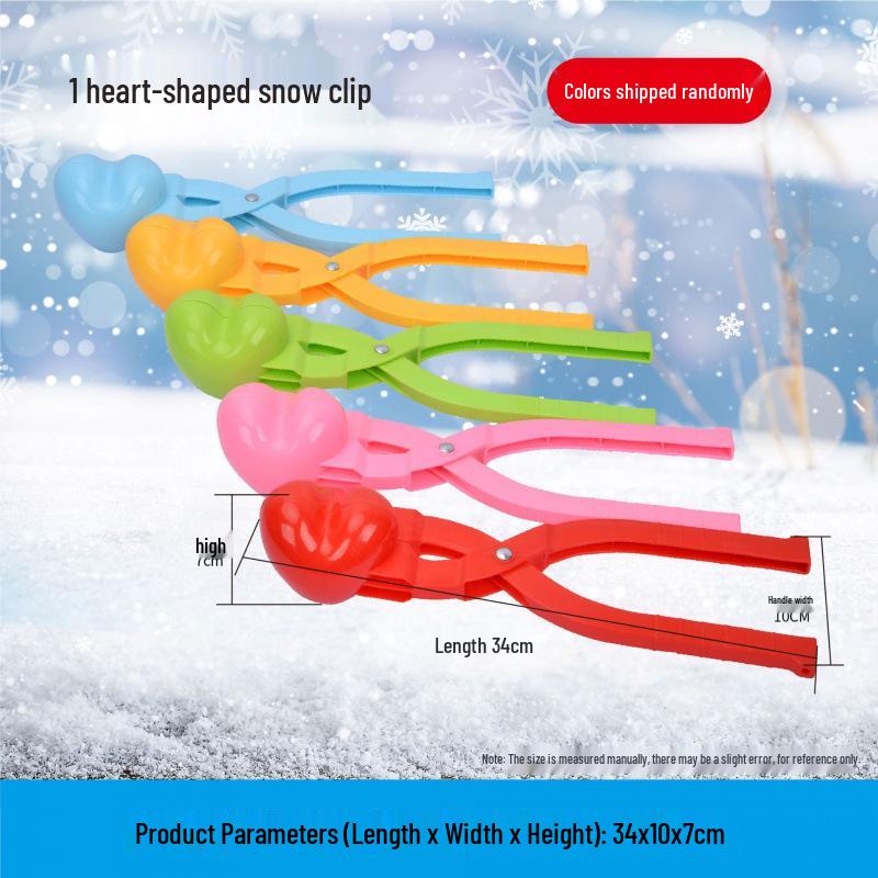 Large Snowball Maker Set - Duck, Heart, Snowman Shapes