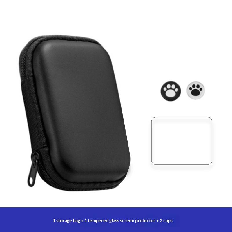 1 Set Anti-Scratch Bag And Films Carrying Storage Case With Tempered Glass Screen Protectors For R36S Game Console Protectors