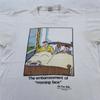 Vintage The Far Side Shirt Mens Small Cartoon Gary Larson Morning Face 80s
