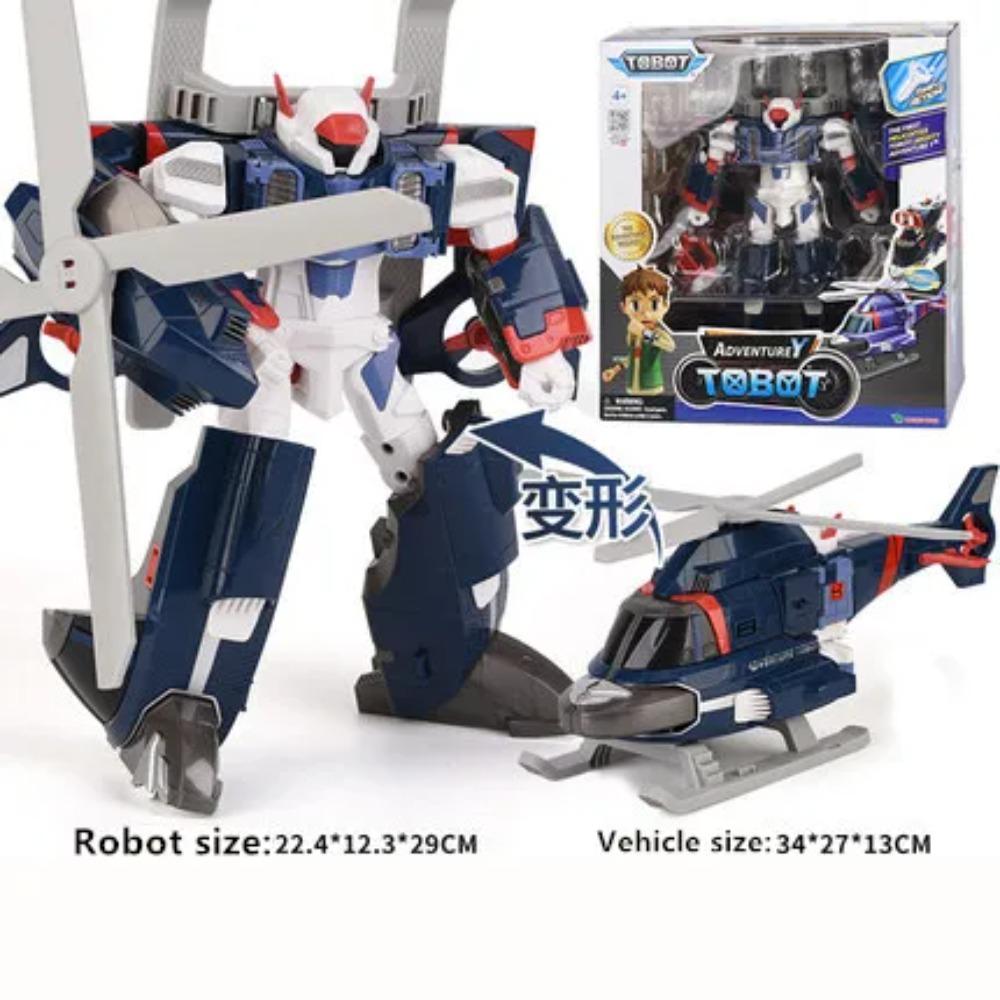 Original Tobot Deformation Robot 6 In 1 Transforming Car ALPHA  Action Figure Korea Anime Cartoon Brothers Warrior MAGMA Toys