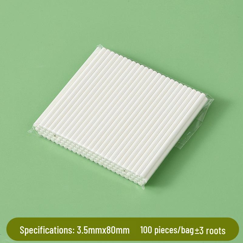 Bâtonnets pour sucettes et gâteaux en papier solide de qualité alimentaire - Lot de 100 pour la pâtisserie DIY et la fabrication de bonbons