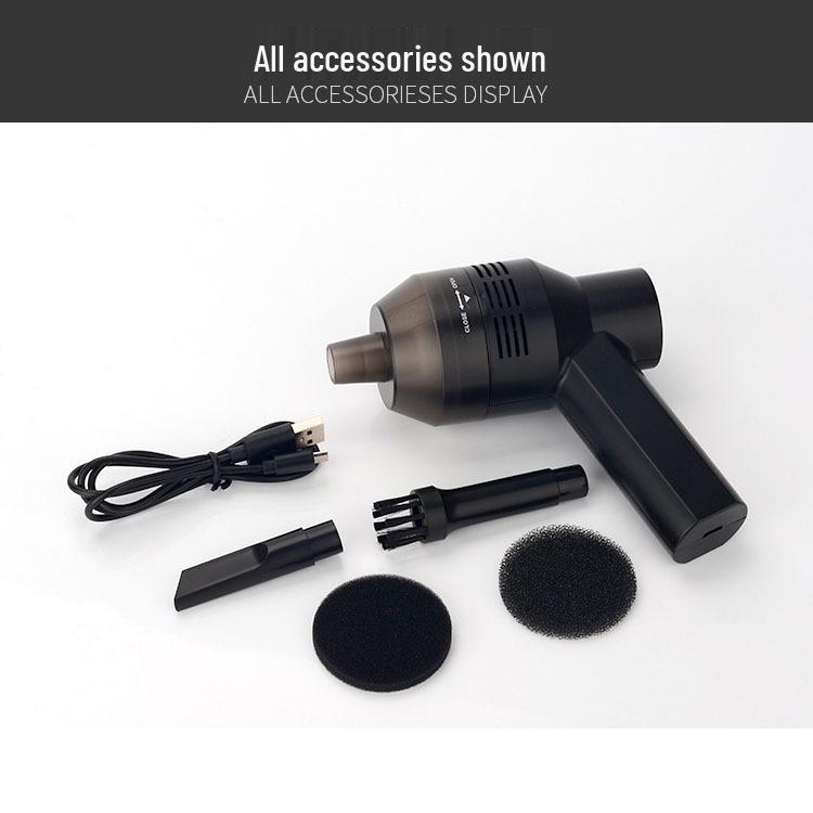 Wireless USB Charging Handheld Vacuum & Speaker Cleaner for Desktop Computers