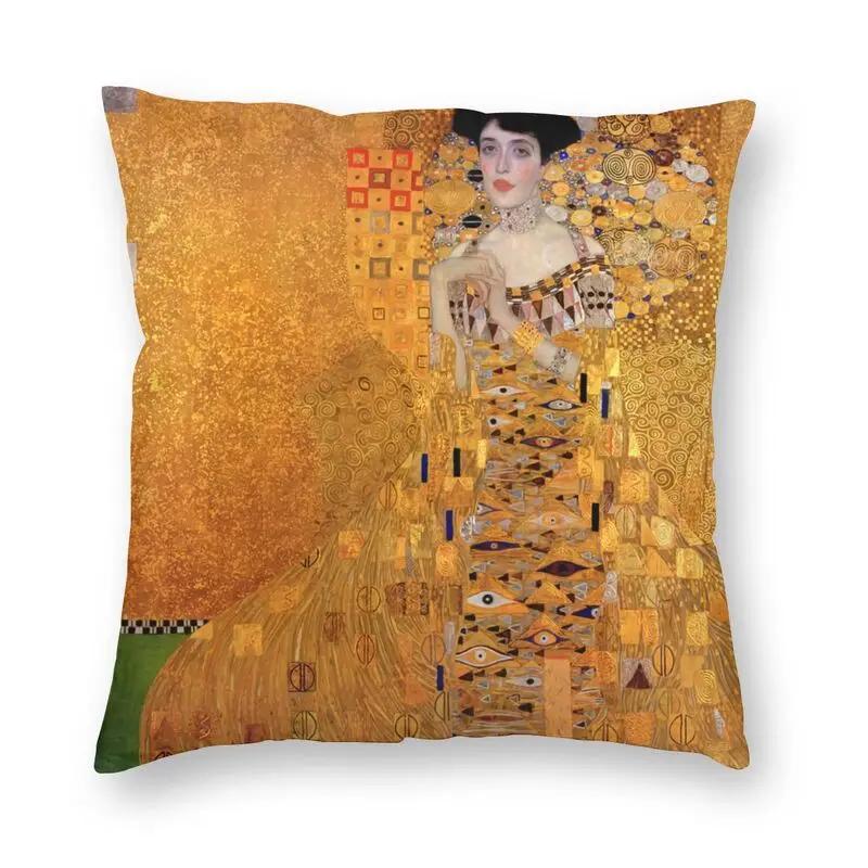 Gustav Klimt Painter Symbolism Art Cushion Cover Tree Of Life Stoclet Frieze Throw Pillow Case Square Pillowcase Home Decoration