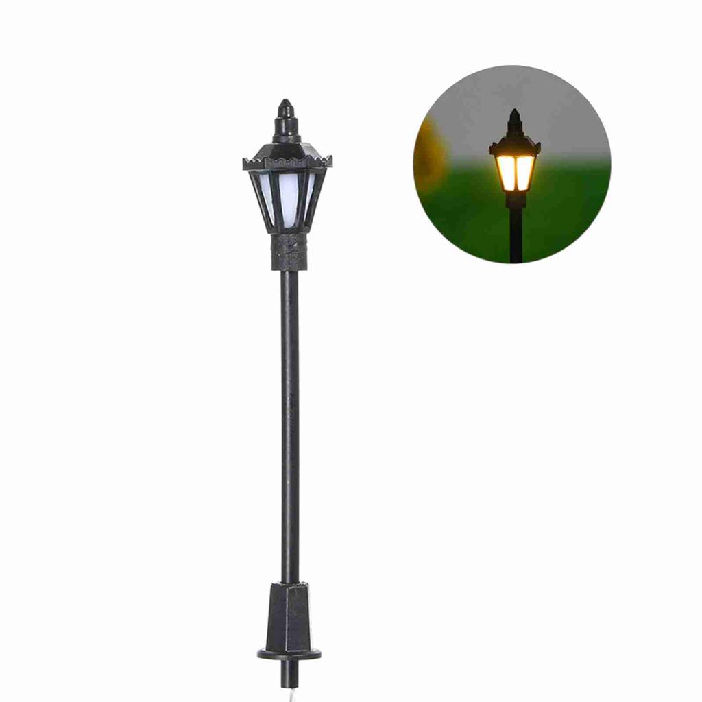20pcs Warm White Model Street Lights Layout Lamppost Railway Train Garden Playground Scenery Led Lamp Lighting 1:150