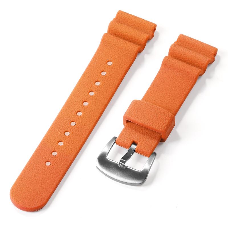 22mm Gummi-Silikon-Uhrenarmband für Seiko Nein. 5 SKX009 Prospex Uhrenarmband Elektronisches Armbanduhr-Armband Sport Taucheruhr Armband